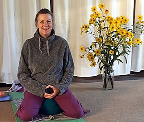 Clare's yoga course