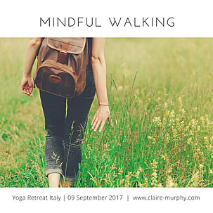 Mindful walking with Claire at the watermill in Tuscany