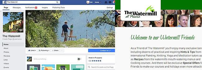 Visit the watermill in Tuscany's facebook and friends websites