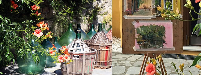  Lara's pictures at the watermill in Italy