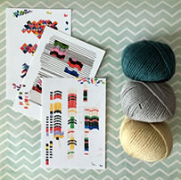 Knitting project - Missoni inspired chevron patterns