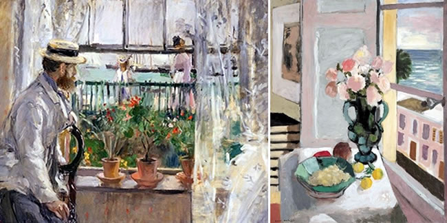 Paintings by Manet and Matisse