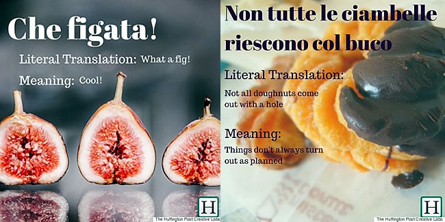 Fig and doughnut in Italian