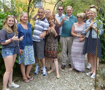 Laurence's watermill writing group in Tuscany