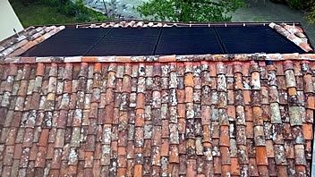 Watermill's solar panels
