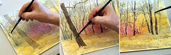Painting Trees Carl's way