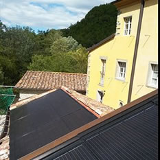 PV Panels at the watermill in Italy