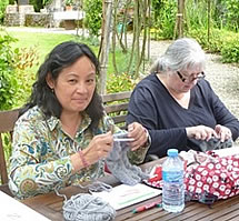 Knitting courses at the Watermill in Tuscany Italy