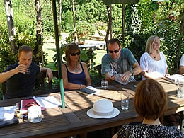 Writing group at the Watermill