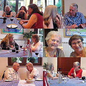 Montage of Jo's writing group