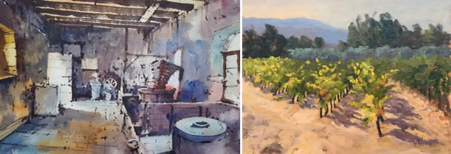 Paintings by Tim Wilmot and Vicki Norman