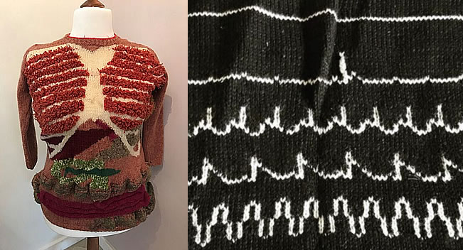 Anatomy Knit and ECG by Helen Connington