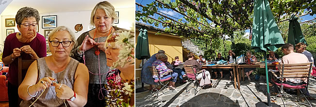 Knitting courses at the Watermill in Tuscany