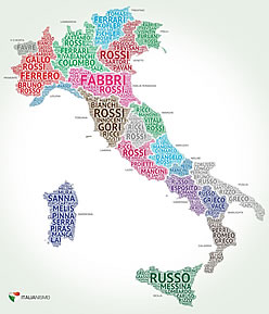 Italian Surname Map