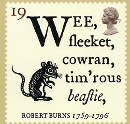 Burn's Mouse Stamp