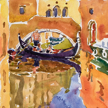 Painting tutor at the watermill in Italy Maggie Renner Hellmann